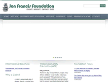 Tablet Screenshot of jonfrancis.org